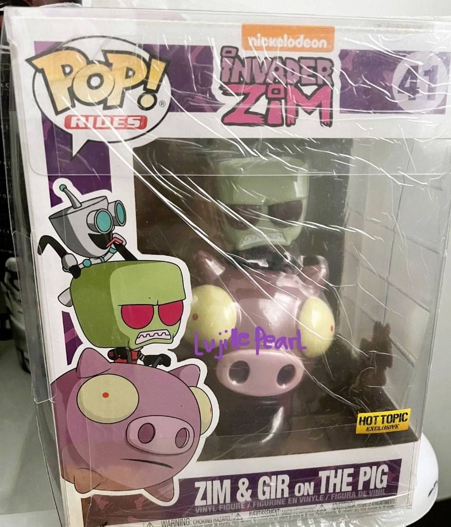 Funko Pop Zim & Gir On The Pig 41 - Hot Topic - Neuf - Vinyl - 2019 - Invader Zim