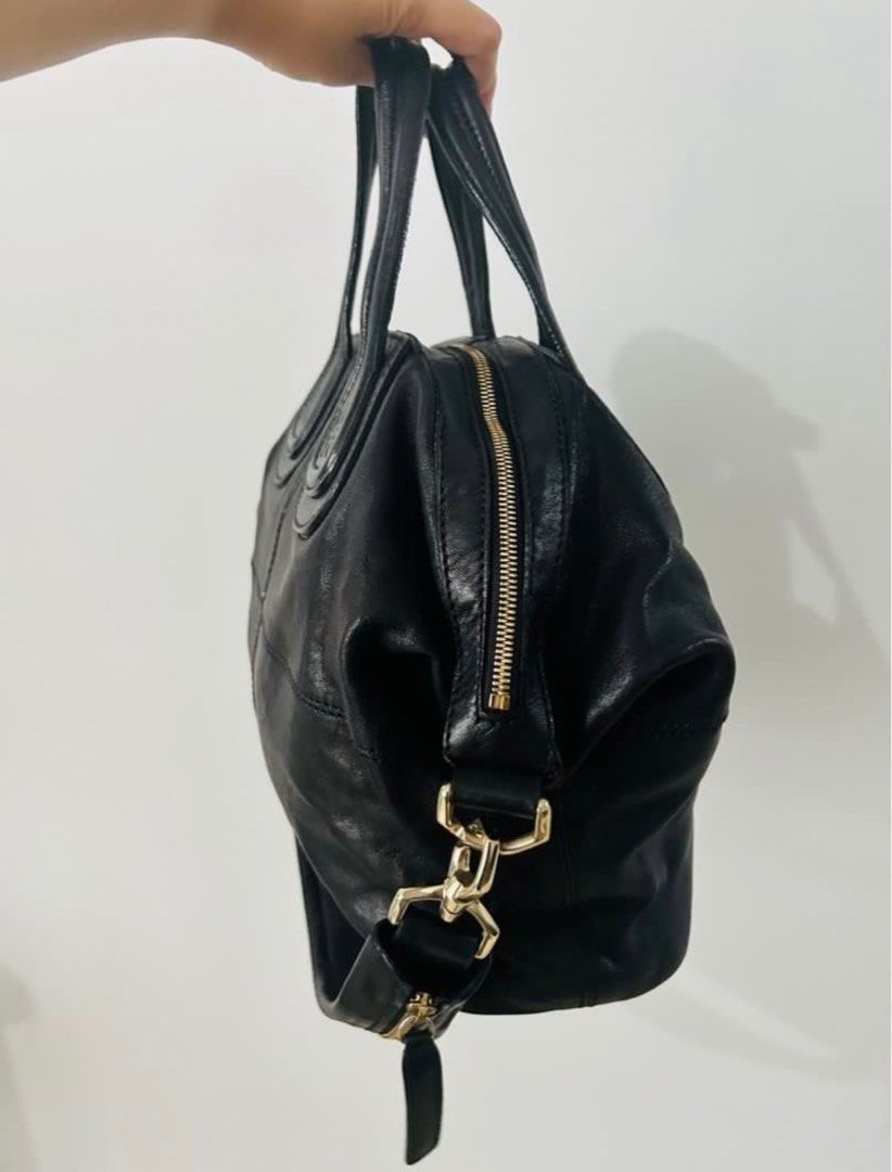 Givenchy Nightingale Medium Black (Category: Luxury Bags & Wallets) located in Manila. Submitted by pepperpotts22 (Listing ID 1350809045, Image 2). Description: Preloved authentic Givenchy Nightingale Medium Black Includes generic dust bag Bought from reputable online seller Slightly negotiable SF c/o buyer Location: Taguig.