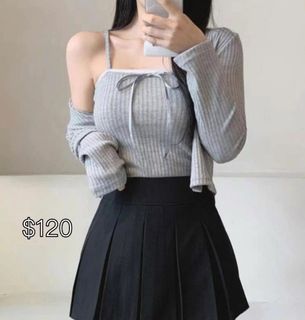 KR 灰色蝴蝶背心套裝64241806345217110