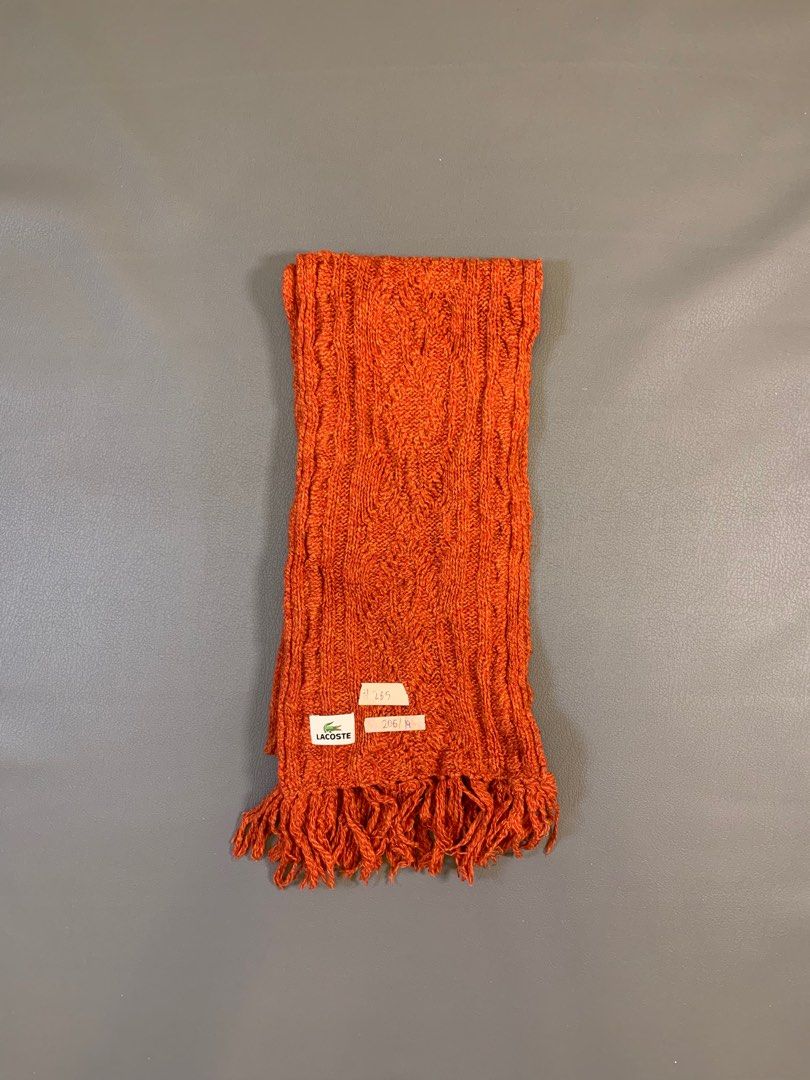 Lacoste Scarves # 285 (Category: Scarves) located in Mabalacat. Submitted by leascollection (Listing ID 1350776847, Image 3). Description: Lacoste Scarves #285 Dimension (Medida /Tape Measure) Size : 206x19 cm Price : 650 + Shipping Fee.