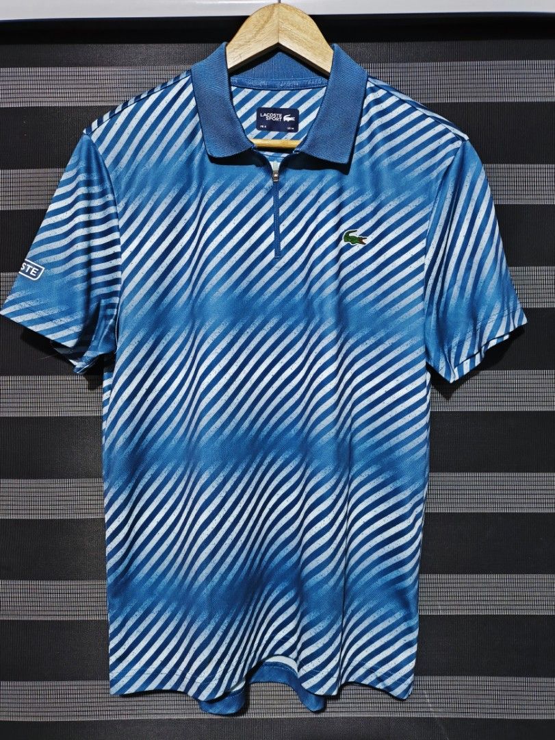 Lacoste Sport Polo QZip Diagonal lines (Category: Tshirts & Polo Shirts ) located in Manila. Submitted by joshramly (Listing ID 1350742105, Image 1). Description: Lacoste Sport Polo QZip Diagonal lines Size 4 Medium Good as New Condition 3500 + Sf.