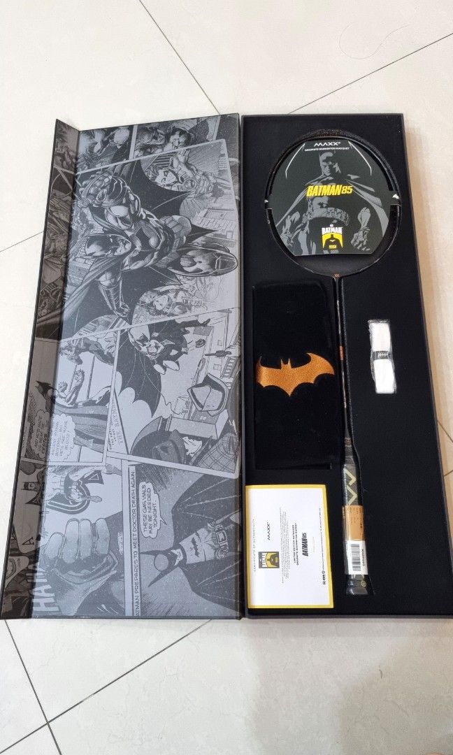 MAXX BATMAN85 BATMAN 85TH ANNIVERSARY LIMITED EDITION BADMINTON RACKET ...
