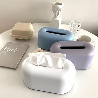 Morandi Cold Series Minimalist Nordic Curves Tissue Holder Storage Organizer Home Decor
