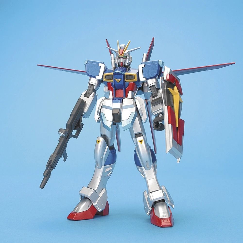 Bandai NG 1/100 Gunpla ZGMF-X56S/α Force Impulse Gundam + Sword Silhouette (Extra Finish) (Category: Gundam Model Kits) located in Singapore. Submitted by suntrailerhobby (Listing ID 1350872197, Image 3). Description: What would be ideal, I think, would be to have this model built up in a room with a disco ball. Shiny! This Force Impulse Sword Silhouette (say that ten times fast!) is molded in metallic colours for an extremely groovy finish. Foil