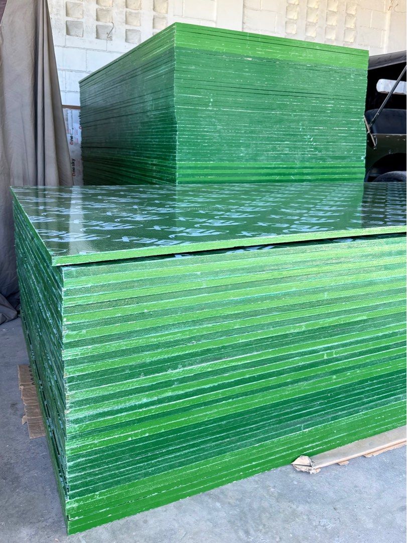 Phenolic Board (Category: Construction & Building Materials) located in Quezon City. Submitted by teldeclutters (Listing ID 1350812862, Image 1). Description: Phenolic Boards with PP Plastic Film ❗️First in the Philippines ❗️ ₱1,850/piece ✅ Strong & durable ✅ Easy dismount, anti-corrosion ✅ Patented technology ✅ Exceptional finished surface ✅ Reusable up to 30 times 📍Quezon City / Bataan.