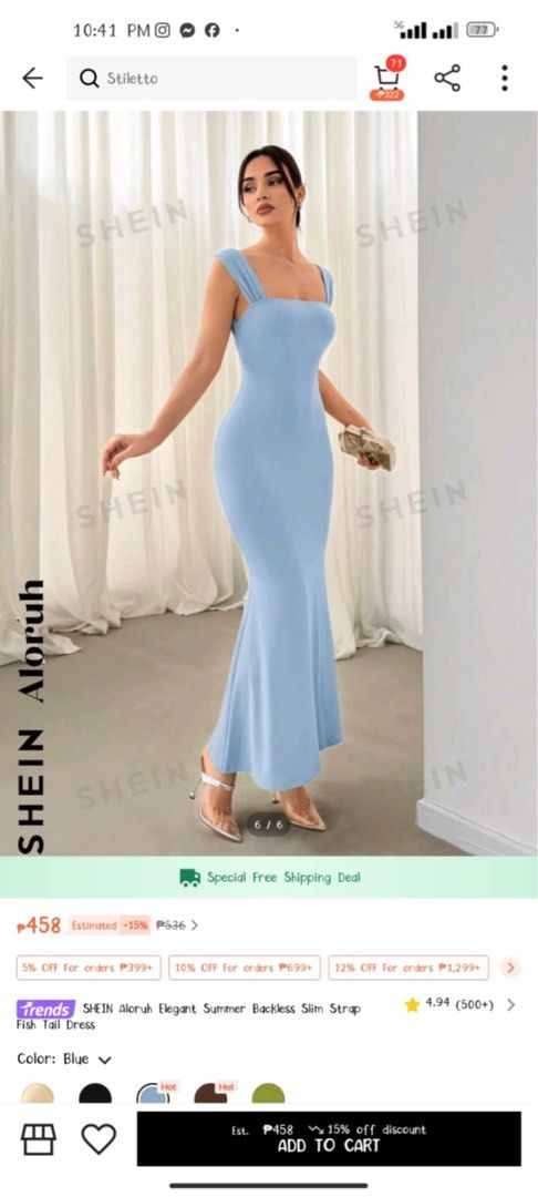 sexy/bodycon dress (Category: Dresses) located in Marikina City. Submitted by khayyyyyyy (Listing ID 1350723987, Image 3). Description: worn once . cery sexy and elegant looking model reference: 45kg in weight 5’1 height.