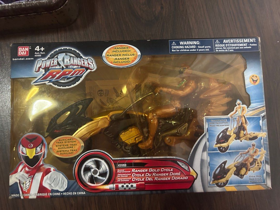 Power Rangers Rpm Wheel Ranger Power Rangers Powerranger RPM Gold Ranger Cycle, Hobbies & Toys, Toys ...