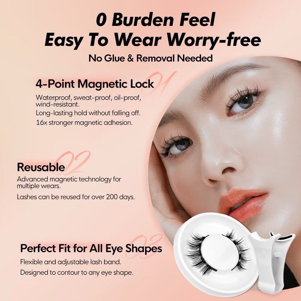 ✨Reusable Magnetic Eyelashes kit with applicator✨ (Category: Makeup) located in Manila. Submitted by greyc06 (Listing ID 1350798821, Image 3). Description: 🎉BRAND NEW AND SEALED🎉 Magnetic Eyelash kit with free applicator Features: ✅Reusable ✅ Ultra-fine and soft ✅Easy to use ✅3D Effect Material: Synthetic fiber Lash band length: 28mm Applicable to: all skin types Loc: sta ana, MNL MOP: GCash MOD: Lalamove.