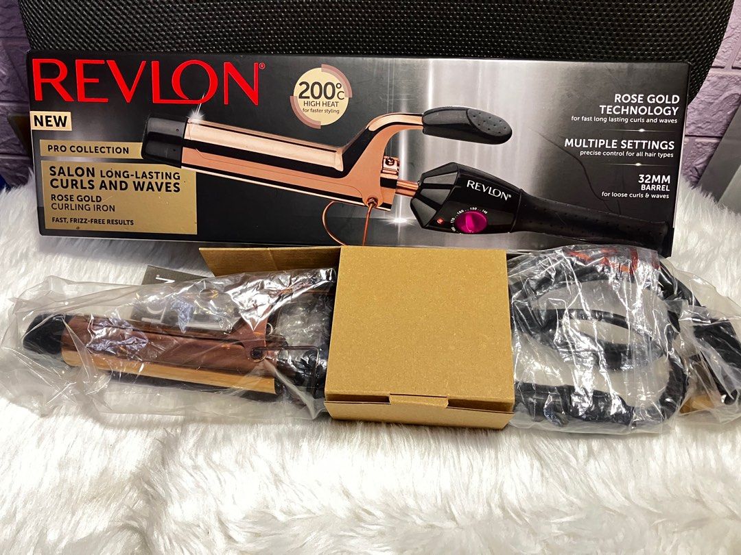 Revlon Pro Collection Curling Iron - Curler (Category: Hair) located in Quezon City. Submitted by jaicakesph (Listing ID 1350732276, Image 3). Description: Revlon Pro Collection Rose Gold Curling Iron *Only used once during event rfs: decluttering.