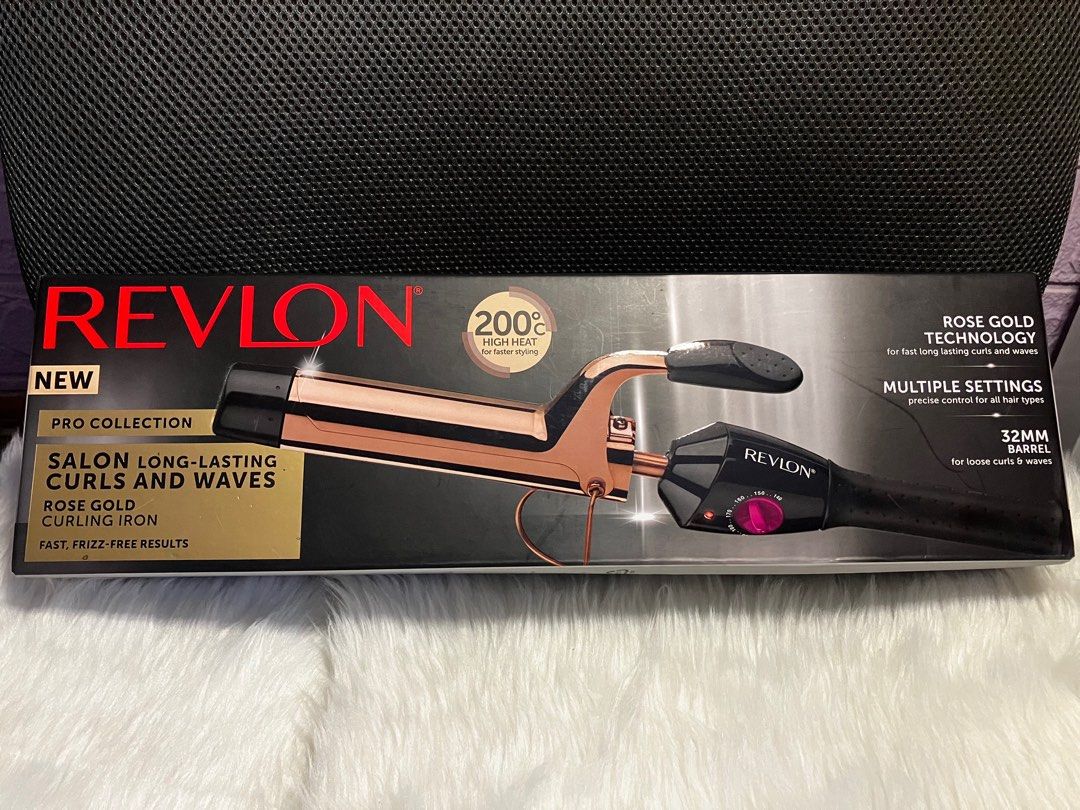Revlon Pro Collection Curling Iron - Curler (Category: Hair) located in Quezon City. Submitted by jaicakesph (Listing ID 1350732276, Image 1). Description: Revlon Pro Collection Rose Gold Curling Iron *Only used once during event rfs: decluttering.