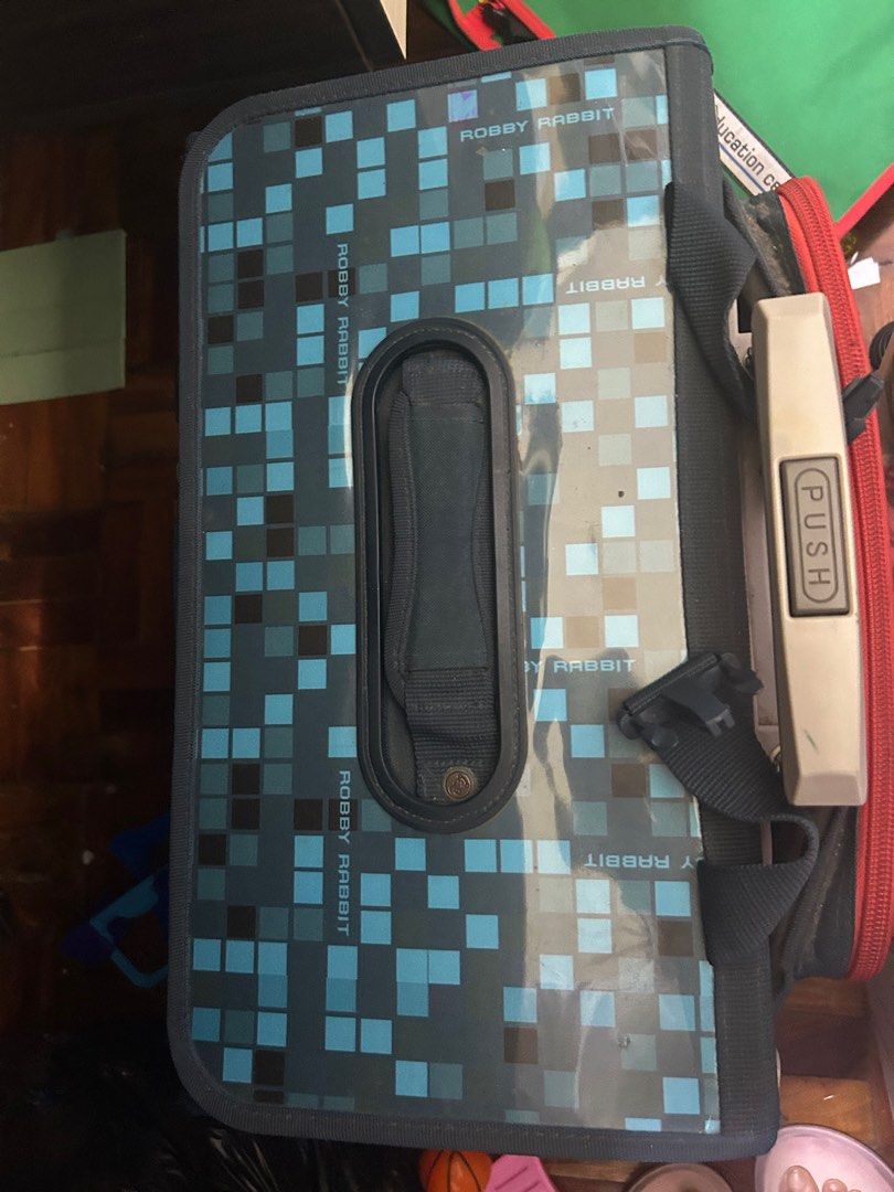 School bag trolley (Category: Babies & Kids Fashion) located in Quezon City. Submitted by lalaandkiki (Listing ID 1350754261, Image 3). Description: Robby rabbit brand Less than a year used. No issues Can slant on its own.