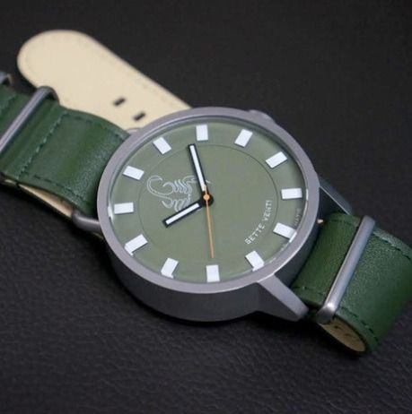 Sette Venti Automatic (Category: Men's Watches) located in Singapore. Submitted by sonuva (Listing ID 1350751950, Image 1). Description: Got this watch from Spring Sprang Sprung 2023. Impulse buy. Selling as it's not getting wrist time (prefer less chunky watch). Leather strap is unused. Watch paired with Nato strap. Only wore to office couple of times. For some reason, the sides seem foggy (see picture). Back looks dirty from picture due to stic