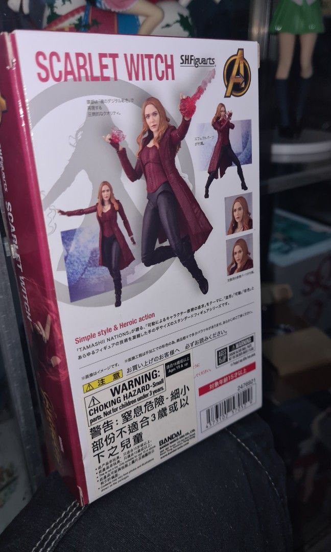 SHF SCARLET WITCH (Category: Figurines & Statues) located in Manila. Submitted by bacmanoriginals (Listing ID 1350758691, Image 2). Description: Mint In Sealed Box with brown box All Authentic rare figure.