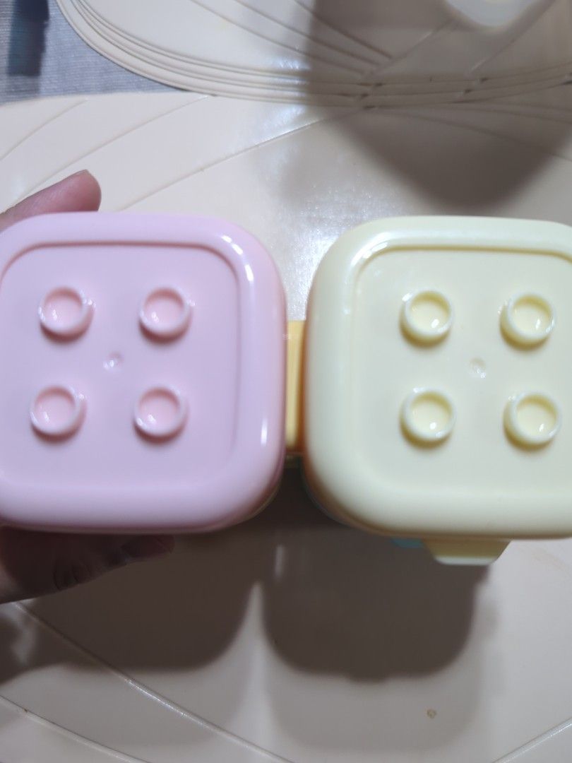 CLEARANCE SALE Stackable snacks container 4pcs (Category: Weaning & Toddler Feeding) located in Manila. Submitted by declutter_777 (Listing ID 1350754229, Image 2). Description: sold as set 4pcs.