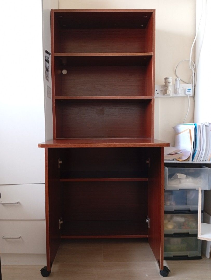 STUDY TABLE (Category: Tables & Sets) located in Singapore. Submitted by lsbs_17 (Listing ID 1350742508, Image 1). Description: Measurement Height: 155cm Width: 58cm Breath (open desk): 64cm Breath (close desk):24cm.