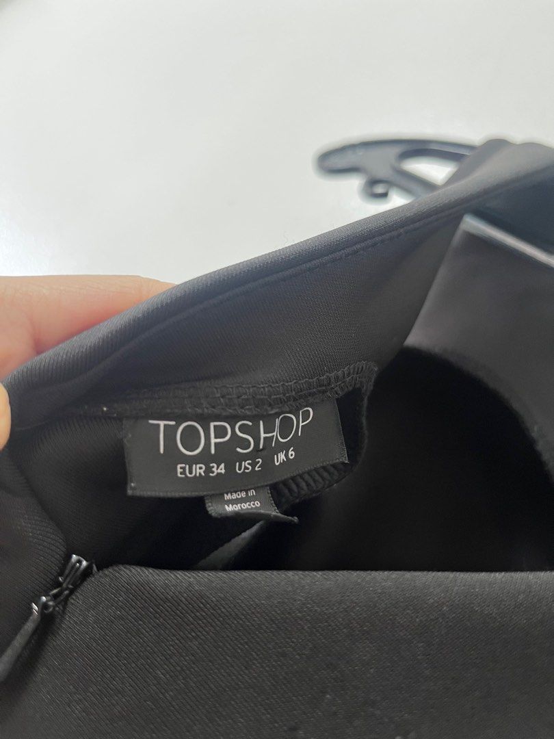 Topshop Peplum Dress (Category: Dresses) located in Paranaque City. Submitted by discomushroom (Listing ID 1350773018, Image 3). Description: Size on tag says 2 With low back cut ;).