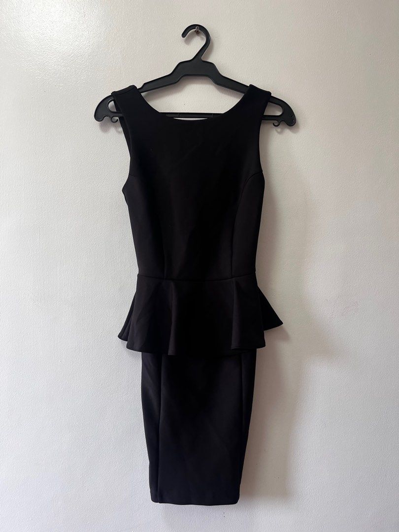 Topshop Peplum Dress (Category: Dresses) located in Paranaque City. Submitted by discomushroom (Listing ID 1350773018, Image 1). Description: Size on tag says 2 With low back cut ;).
