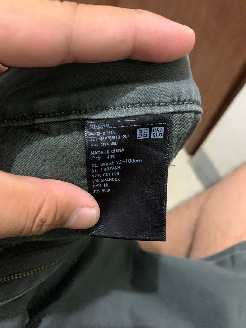 UNIQLO (Category: Trousers) located in Taguig. Submitted by jdyustine (Listing ID 1350839499, Image 3). Description: UNIQLO Trousers Stretchable Size: XL + Shipping fee.