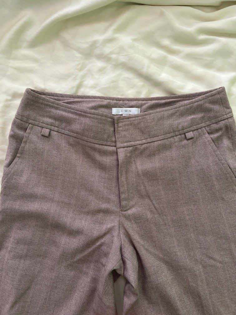 UWN Brown Trousers (Category: Other Bottoms) located in Pasig City. Submitted by helloimnicee (Listing ID 1350721621, Image 1). Description: rfs: decluttering used once .