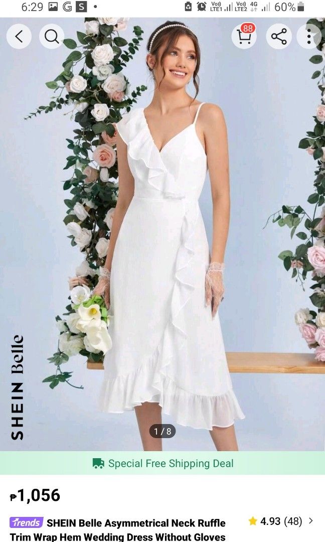 WHITE CHIFFON SHORT DRESS (Category: Dresses) located in Manila. Submitted by mommiedeclutter (Listing ID 1350816390, Image 2). Description: BRAND NEW WHITE CHIFFON DRESS BRAND NEW SIZE XS Planning to use in my prenup but decided otherwise RFS: DECLUTTERING.