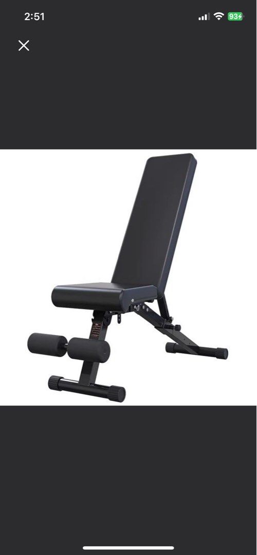 Workout bench (Category: Weights & Dumbbells) located in Singapore. Submitted by amandaxx (Listing ID 1350763575, Image 1). Description: Used but in great condition! Kindly arrange for own transport Price negotiable:).