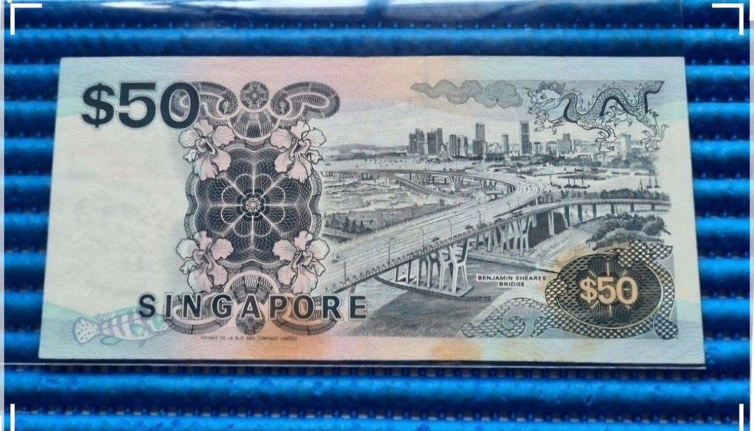 999900 Singapore Ship Series $50 Note E/36 999900 Nice Longevity Number ...