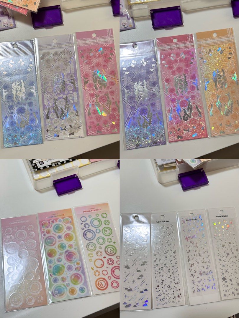 Cheap sticker clearance (Category: Stationery & School Supplies) located in Singapore. Submitted by buttermilktoastbun (Listing ID 1353997597, Image 1). Description: All brand new ! Pic 1-2 ~ $1.30 each Pic 3-2 ~ $1.75 each 10 stickers $3 off ! Take ss and let me know which you want ! You can ask for close up pics also :) Mailing +$3 meet ups - boon keng/bugis MRT.