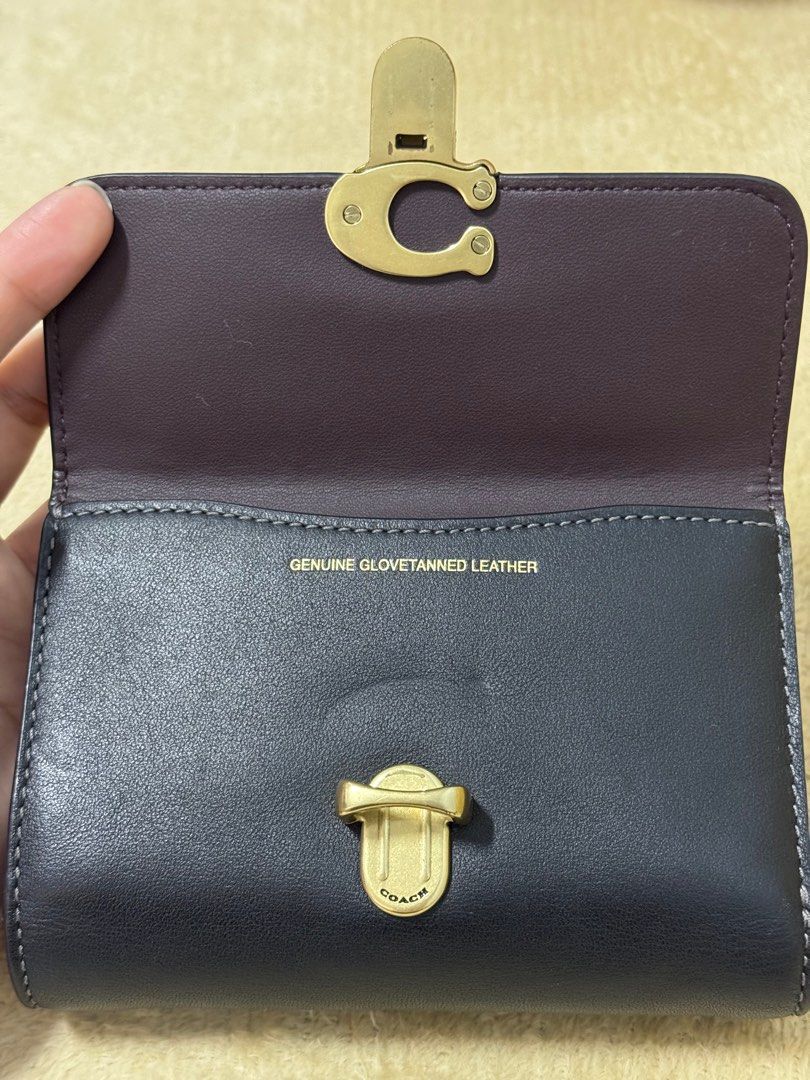 RETAIL | Coach Studio Medium Wallet (Category: Luxury Bags & Wallets) located in San Pablo. Submitted by declutter_anel (Listing ID 1353994257, Image 3). Description: Coach Studio Medium wallet in color Black. This is a retail item and 💯 authentic. This is my everyday wallet since 2022. With normal signs of wear. This wallet can attest to the quality of coach products. Product Details: Glovetanned leather Ten credit card slots Full-length bill c