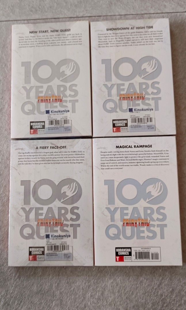 Fairy Tail 100 Year Quest Manga (Category: Comics & Manga) located in Manila. Submitted by venus_se (Listing ID 1353973885, Image 2). Description: Price: 480php each Volumes: 1, 2, 3, 10 Please read before messaging: On-hand item, we do accept installment payments (payable at least 3-4 months). 30% downpayment is needed to before the installment payment rolls. Once the payment is complete the manga can be picked up from my place. MOD: You can boo