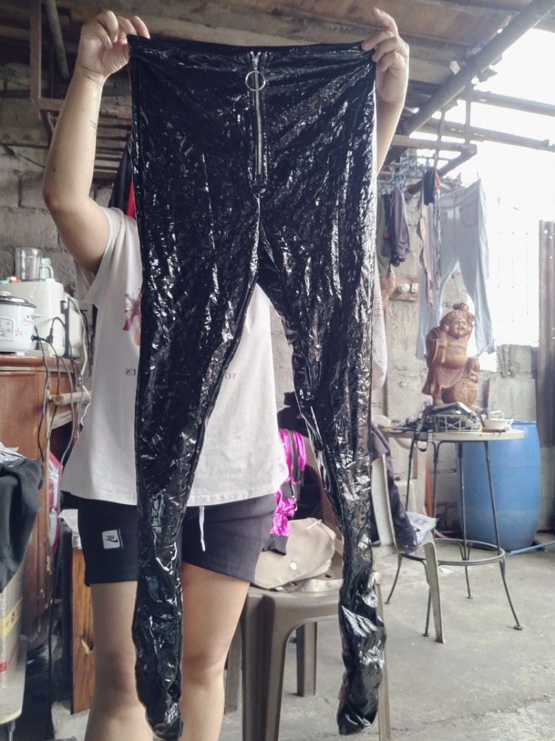 Leather Pants Glossy Shein (Category: Other Bottoms) located in Caloocan City. Submitted by ohlunaboutique (Listing ID 1354017111, Image 2). Description: Brand new with pouch.