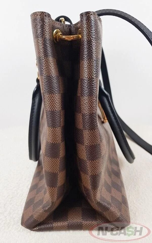 Louis Vuitton Black Riverside Damier Ebene Canvas Bag (Category: Luxury Bags & Wallets) located in Quezon City. Submitted by luxury_by_n-cash (Listing ID 1354061607, Image 3). Description: N-Cash Pawnshop "Instant Cash for Bags, Watches, Cars, and Electronics" https://www.ncash-pawnshop-philippines.com/ Louis Vuitton Black Riverside Damier Ebene Canvas Bag PRE-OWNED Brand: LOUIS VUITTON Measures: 14″ L x 9.5″ H x 4.5″ D (approx) 7″ Double Handle 