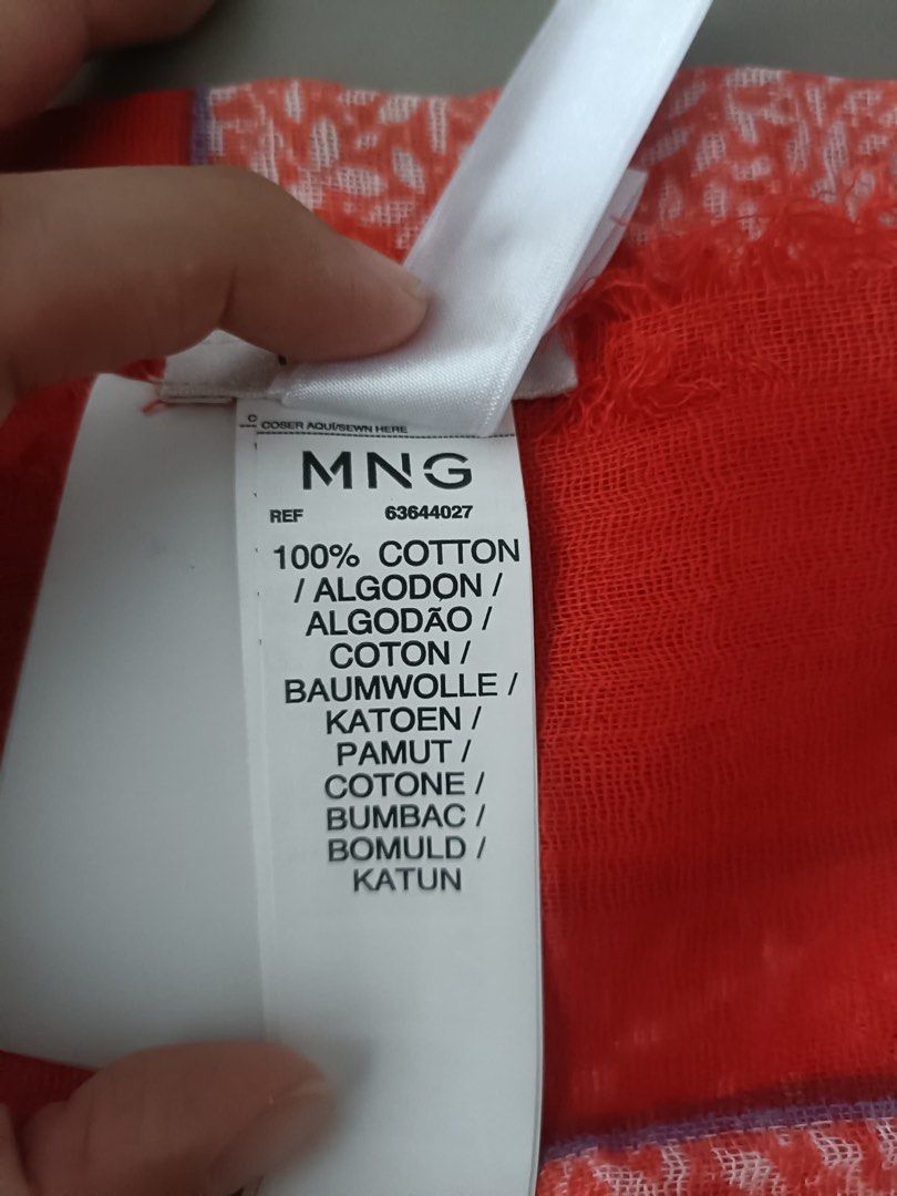 Mango Shawl (Category: Coats, Jackets and Outerwear) located in Kuala Lumpur. Submitted by eugene_davis (Listing ID 1353647821, Image 3). Description: Mango Shawl Dimensions: 96cm x 90cm Brand New Never Used Have 3 available rm35 COD at Old Klang Road.