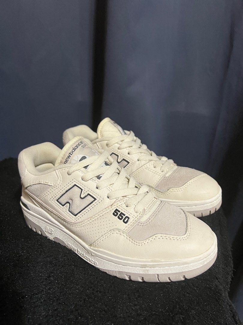 New Balance 550 Ivory (Category: Sneakers) located in Manila. Submitted by _miumuse (Listing ID 1354081403, Image 2). Description: Used only a few times. Bought in taiwan last May 2024 (see last photo for the official receipt) No box cos won’t fit in my luggage that time. Size US 7.5 / 24.5 cm You can message me for more photos..