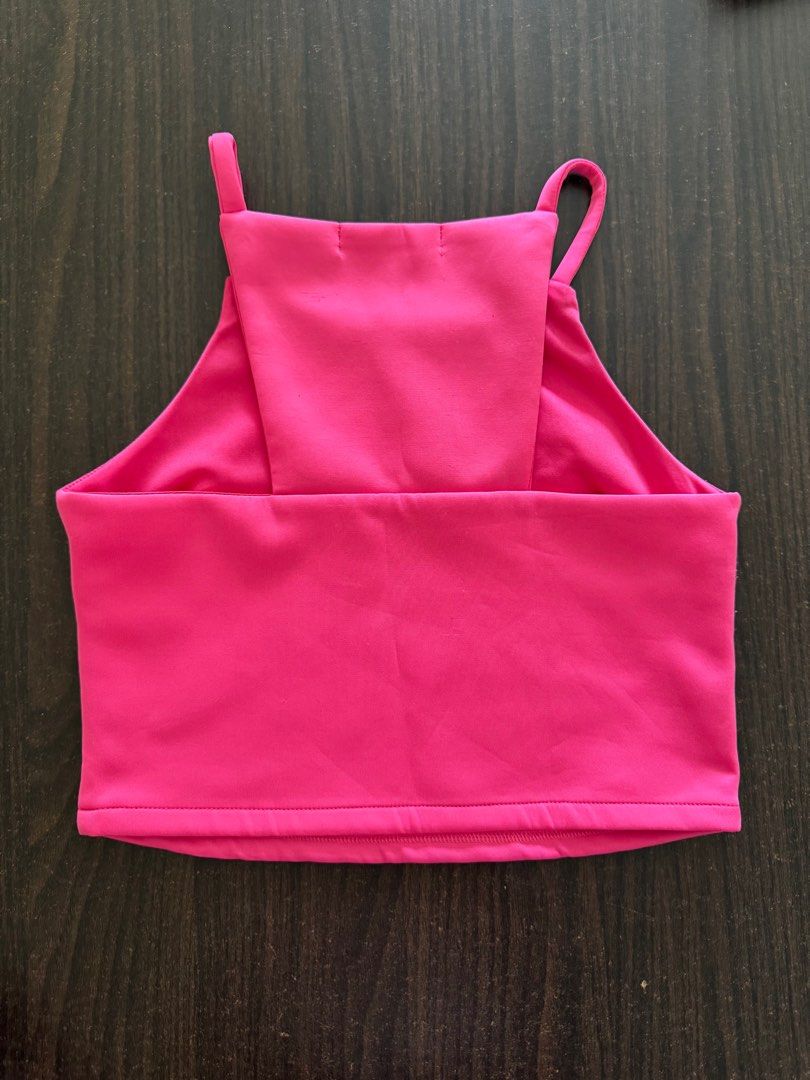 Pink Crop Top (GTWFab) (Category: Sleeveless) located in Manila. Submitted by declutterwmeh (Listing ID 1354140405, Image 2). Description: Pink Crop Top (GTWFab) Fits XS - S Mall bought 250 + S.F .