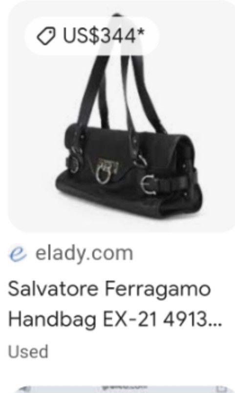 Salvatorre ferragamo (Category: Luxury Bags & Wallets) located in Batangas. Submitted by venus232nd (Listing ID 1354153248, Image 2). Description: authentic,clutch/shoulder bag.