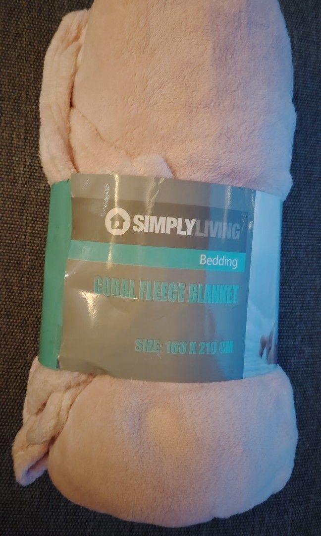 simply living coral fleece  blanket