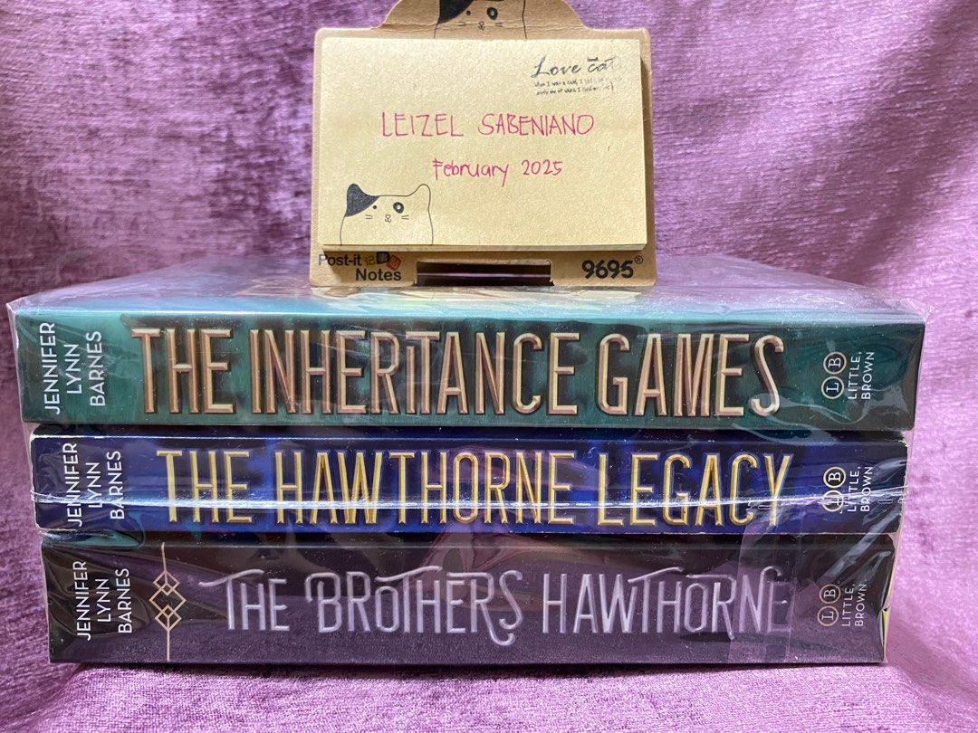 The Inheritance Games - Jennifer Lynn Barnes (Category: Storybooks) located in Imus. Submitted by mamzel (Listing ID 1354118281, Image 1). Description: -books 1, 2, 4 -paperback -sold as bundle 💳: Maya | Gcash (payment first) 📦: J&T | LALAMOVE (same day delivery) ‼️[SHIPPING FEE paid by the buyer] 📍: Imus, Cavite .