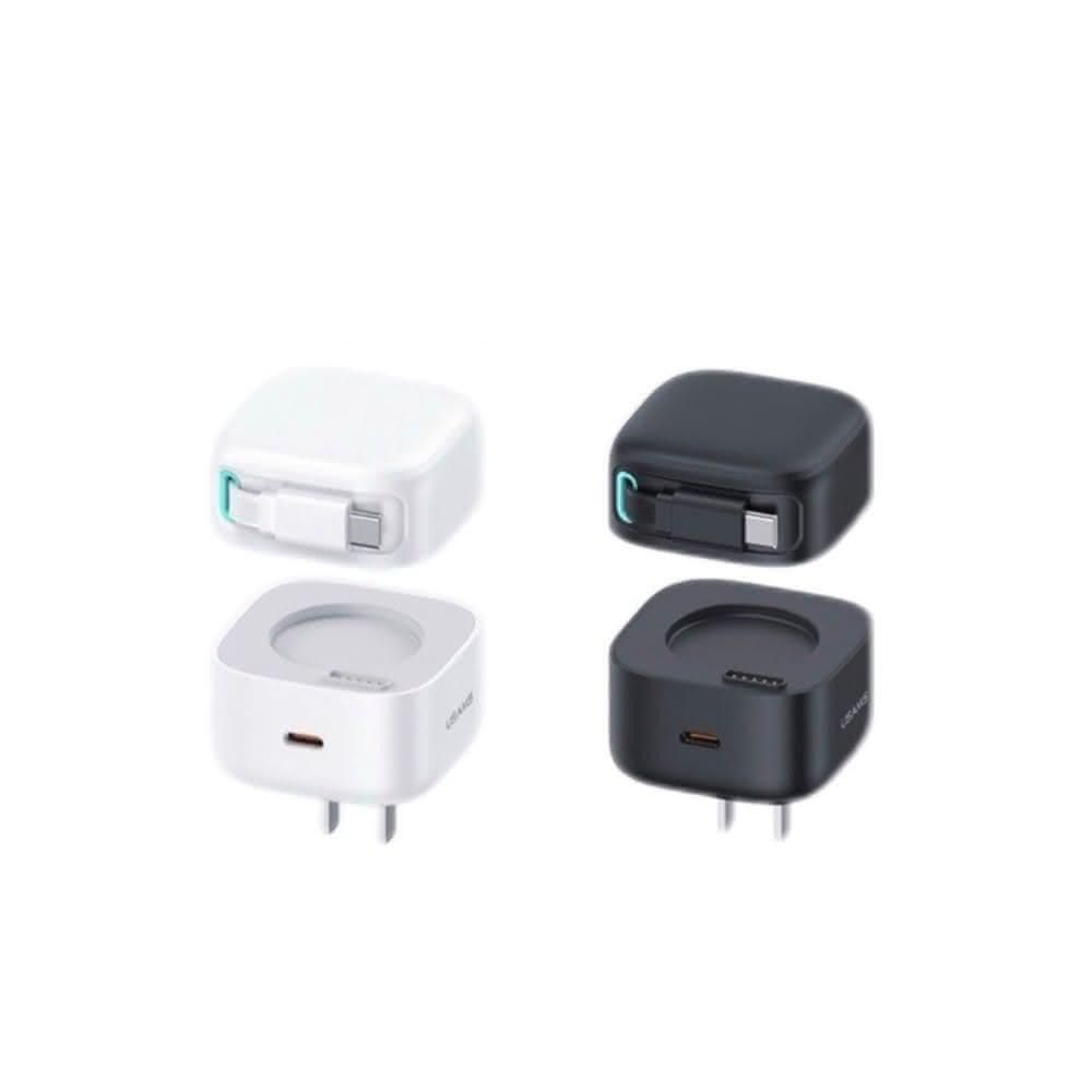 【USAMS】POKSELECT 快充魔術盒 氮化鎵 充電器 自帶充電線 快充頭 充電組 豆腐頭《艾森侖通訊_高雄實體店面》《二手機買賣 ...
