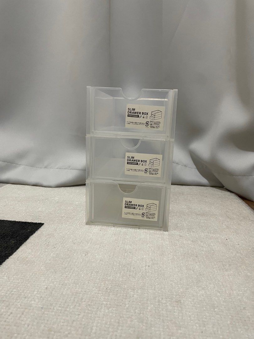 3 layer drawer table organizer (Category: Storage Boxes & Baskets) located in Manila. Submitted by annetisocial8 (Listing ID 1354299578, Image 3). Description: Transparent 3 layer drawer table /desk organizer .