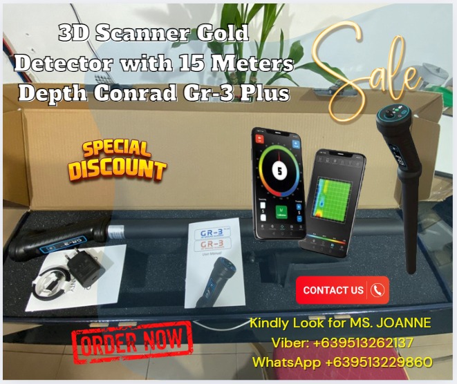 3D Scanner Gold Detector with 15 Meters Depth Conrad Gr-3 Plus ...