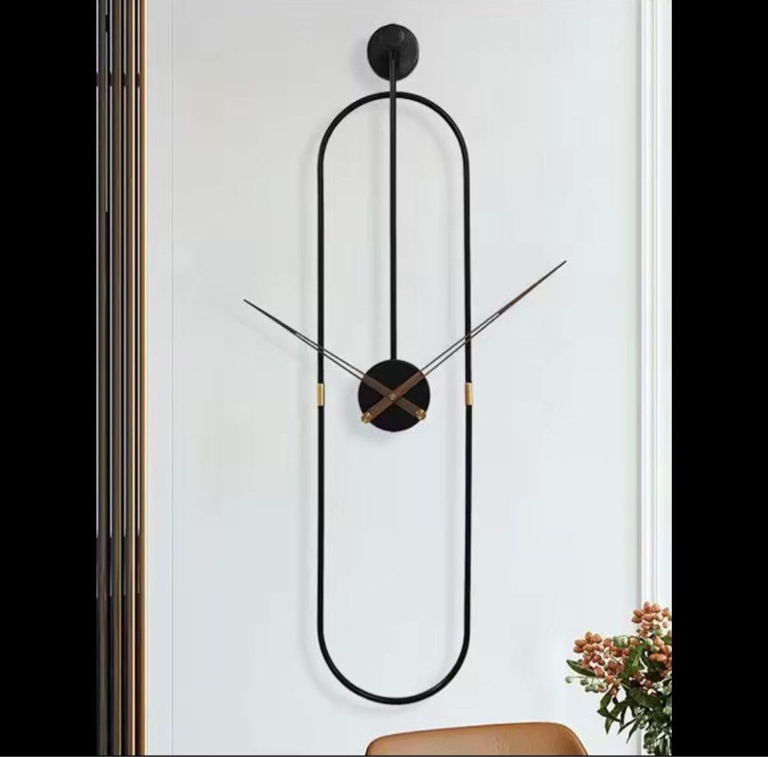 90x20cm metal wall clock decorative and functional minimalist decor (Category: Wall Decor) located in Caloocan City. Submitted by relique_boutique2026 (Listing ID 1354314098, Image 1). Description: 📍 Caloocan south .
