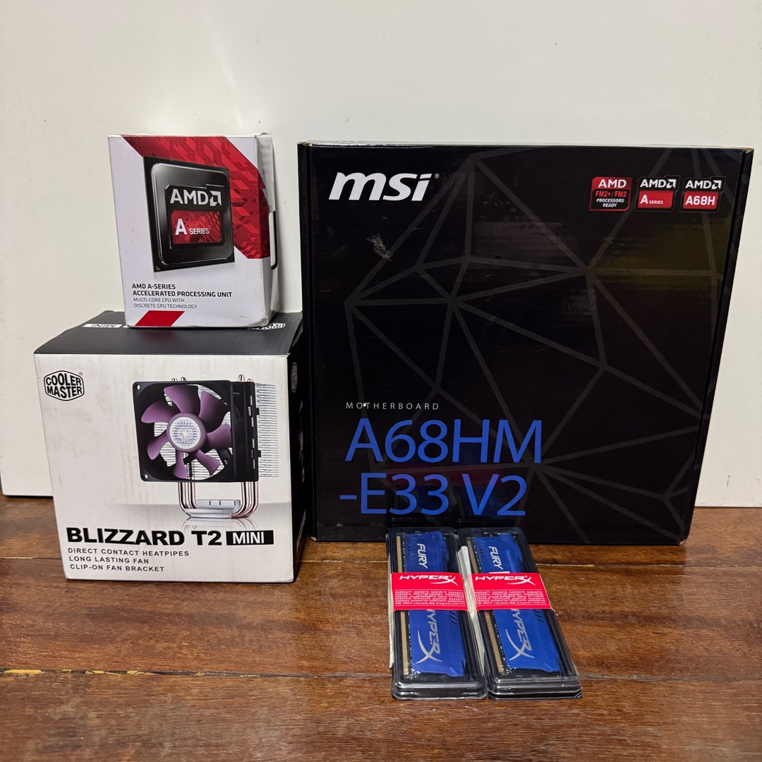 AMD A-Series Mobo Cpu Ram Bundle (For Low End Gaming PC), Computers ...