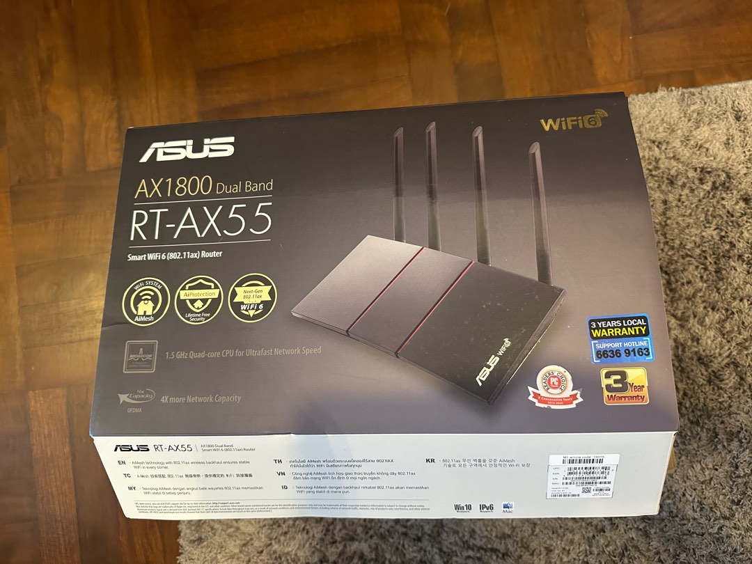 Asus RT-AX55 router, Computers & Tech, Parts & Accessories, Networking ...