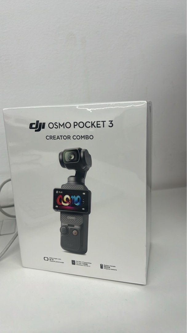 BNEW DJI POCKET 3 CREATOR COMBO (Category: Microphones) located in Antipolo. Submitted by eddiesolo1999 (Listing ID 1354319126, Image 1). Description: Key Features -1” CMOS Sensor -2” Rotatable screen & Smart Horizontal-vertical Shooting -D-Log M & 10-Bit -4K 120fps - Full-pixel fast focus -Active Track 6.0 -3-microphone array (Stereo Recording) -Spinshot -supports high-definition livestreaming -DJI MIC 2 TX FOR SALE: BRAND NEW / SEALED CAN DO CO