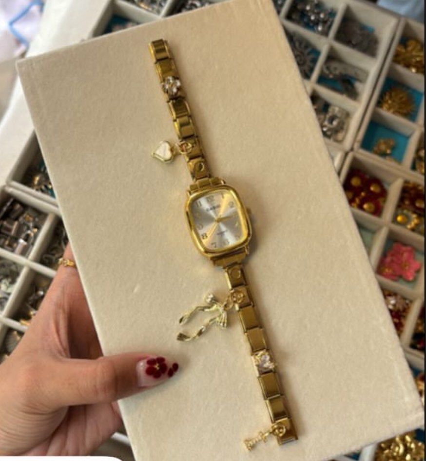 Casio watch in italian charm links (Category: Women's Watches) located in Manila. Submitted by nicoleizzy (Listing ID 1354256982, Image 1). Description: Consists of: - casio watch - 13 links - check charms in pictures .