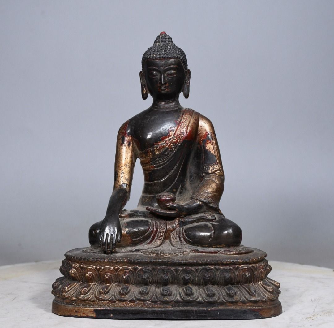 仏像 唐物 中国古美 銅製（骨董・仏教美術】☆古い 唐金 古銅製