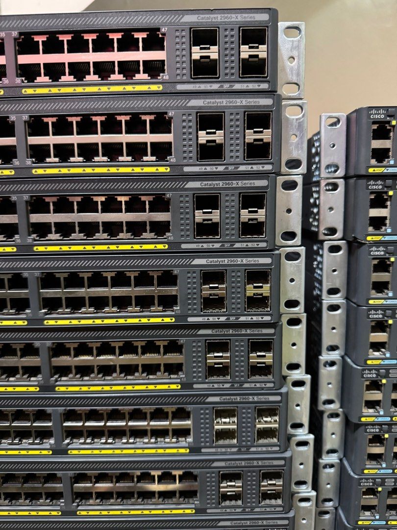 Cisco switch 2960X series poe 48ports, Computers & Tech, Office ...