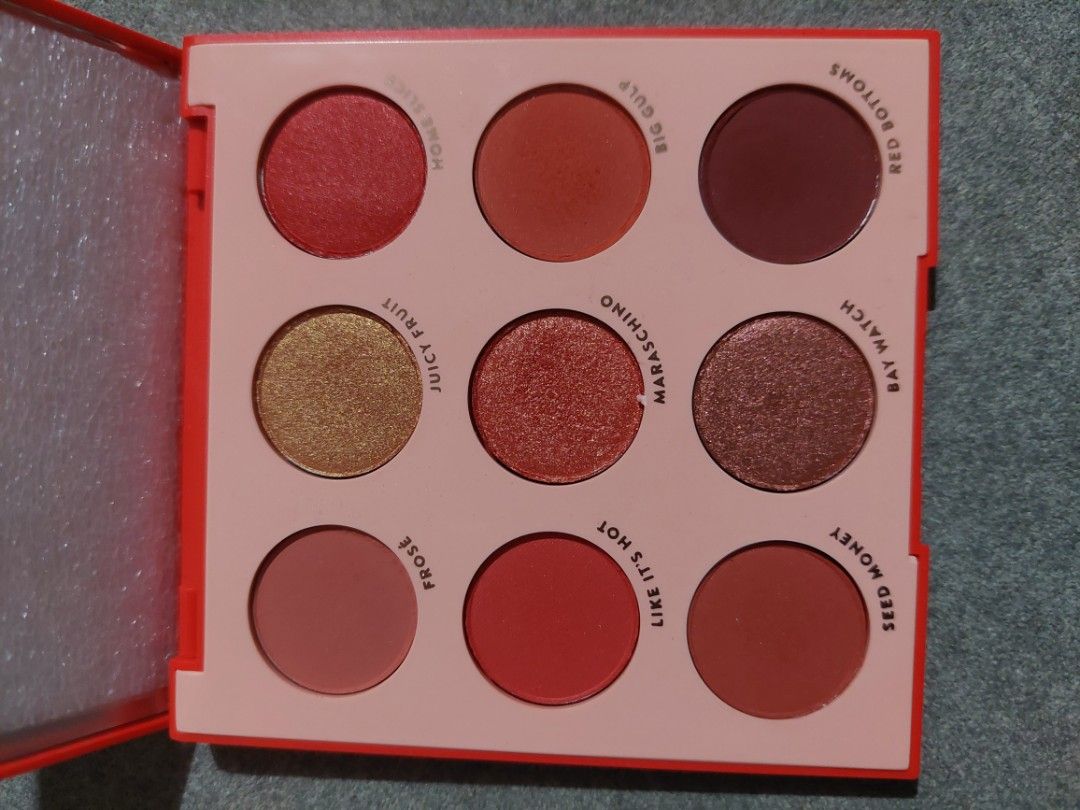 Colourpop Main Squeeze Eyeshadow Palette (Category: Makeup) located in Quezon City. Submitted by miyascloset (Listing ID 1354242081, Image 2). Description: for sale almost brand new (some shades swatched, others have not been used at all), still has the original box colourpop pressed powder palette main squeeze consists of pink and reddish shades with some bronzy hues RFS: decluttering, not using much eyeshadows lately strictly payment first befo