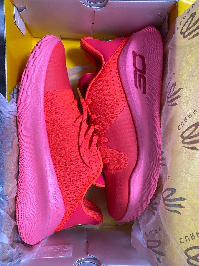 Curry 4 Low Flotro "Flooded" 桃紅 籃球鞋 US10 （分類：波鞋）位於 Hong Kong。 由 ckkk__ 提交（商品編號 1354268875，圖片 1）。簡介： 價錢可小議（接受面收)(只接受Alipay及cash) Price is negotiable (accept face-to-face payment)。