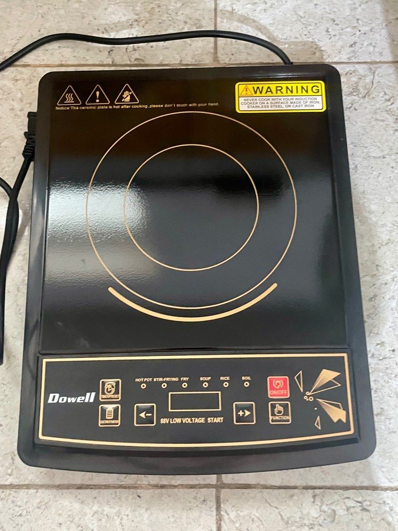 Dowell Induction - IC - E26 (Category: Cookers) located in Manila. Submitted by angelrm (Listing ID 1354179389, Image 1). Description: Slight nego Used twice, like new Available for pick up (Lalamove or Grab) / meet up only - so item will not be damaged by other couriers.